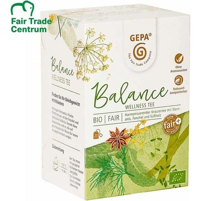 Gepa Bio bylinný wellness čaj Balance 20 x 1,5 g