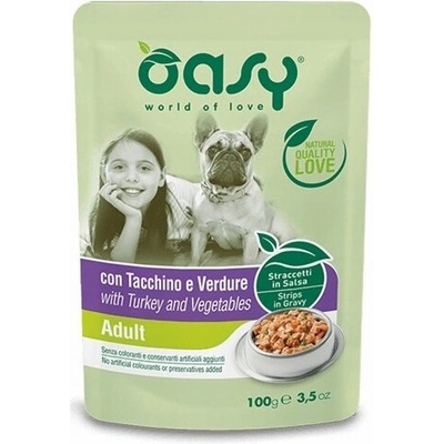 Oasy Strips in Gravy Adult with Turkey and vegetables 100 g