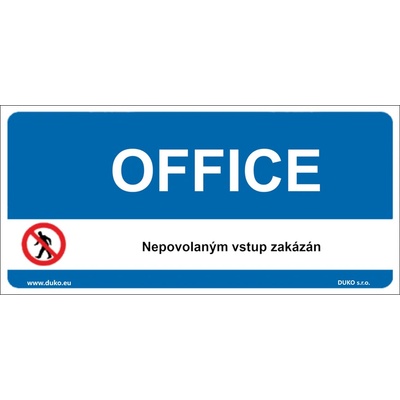 DUKO OFFICE Formát: 300 x 150 mm, Materiál: plast 0,5 mm, samolepící vinylová fólie