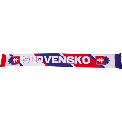 Šála pletená Slovensko se znakem barevná