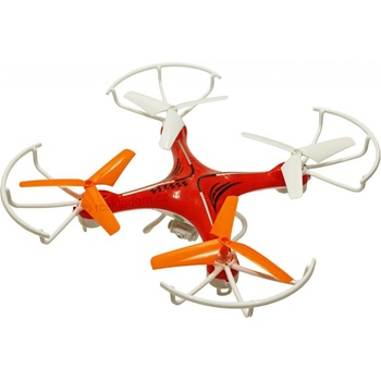 RCskladem Dron Voyager s třílistými vrtulemi a kamerou 20701081RED červený