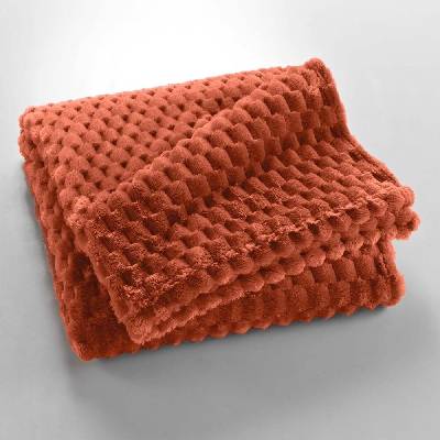 douceur d'intérieur Deka z mikroflanelu v terakotovej farbeMini Frosty 125x150