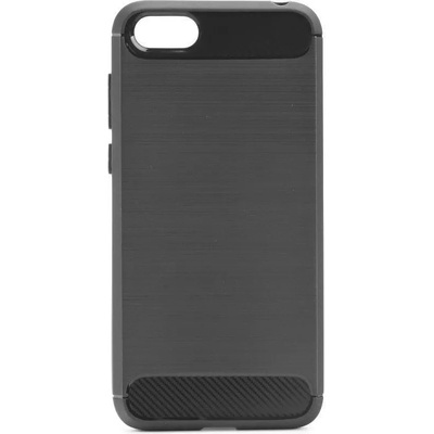 Forcell Противоударен Силиконов Калъф за Huawei Y5 2018, Forcell Carbon Case, Черен (5901737910202)