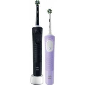 Oral-B Oral-B Vitality Pro Duo, electric toothbrush (black/purple, black/lilac violet, including second handle)