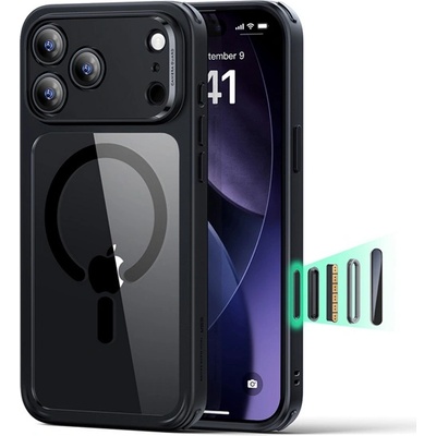 ESR iPhone 17 Pro Max ESR CLASSIC HYBRID Силиконов удароустойчив протектор за телефон, MagSafe, TRANSFER/черен GP-181231 (GP-181231)