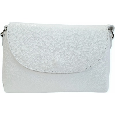Vera Pelle dámská kožená kabelka crossbody 1663 D01 bílá bílá