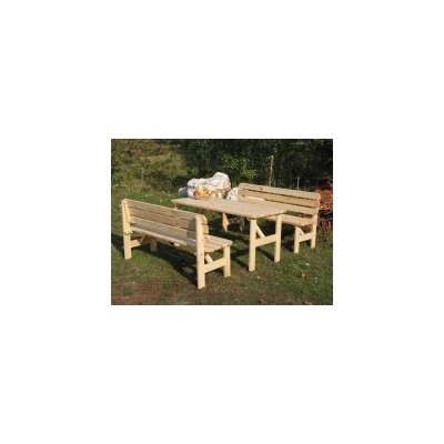 Zahradní dřevěný stůl k pivnímu setu VIKING Š 150 cm