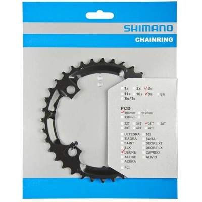 Shimano Prevodník 36z.FC-M590 Deore čierny 104mm