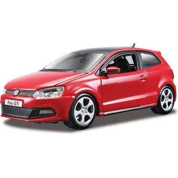 Bburago Plus VW Polo GTI Mark 5 červená 1:24