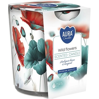 Image 1 of BISPOL Ароматна свещ Bispol Aura - Wild Flowers, 100 g (sn72s-60)