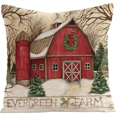 Textilomanie Vianočná EVERGREEN FARM 45 x 45 cm