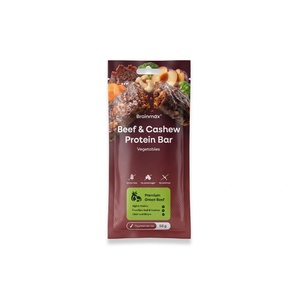 BrainMax Pure BrainMax® Beef & Cashew Protein Bar, Vegetables, 50 g