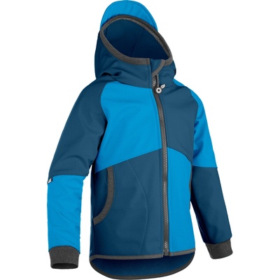 UNUO Dětská softshellová bunda s fleecem Street Kobaltová Tyrkysová – Sleviste.cz