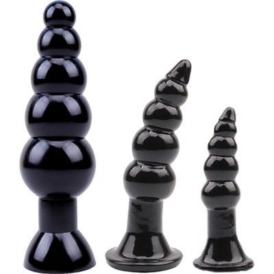 Chisa-novelties Комплект анални разширители "rubicon stip black" 3 бр