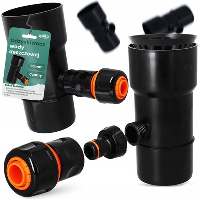 Millto Lapač dešťové vody 90 mm černý