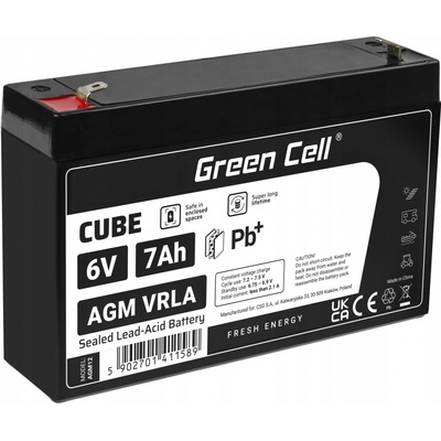 Green Cell 6V 7Ah AGM12