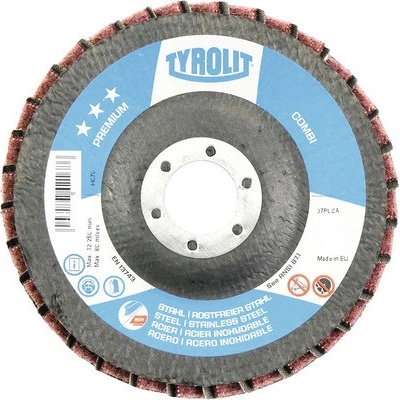 Brúsny lamelový kotúč COMBI 115 mm, plátno+rúno
