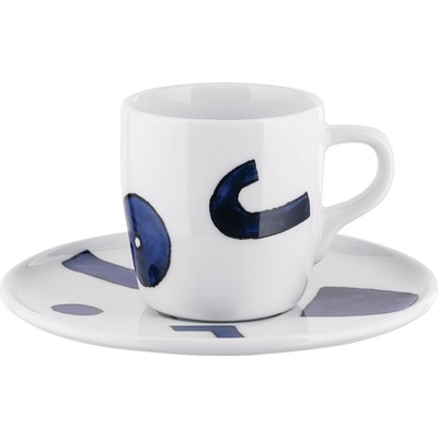 Alessi Чаша за мока Itsumo Yunoki с чинийка 85 мл (NF08/76S)