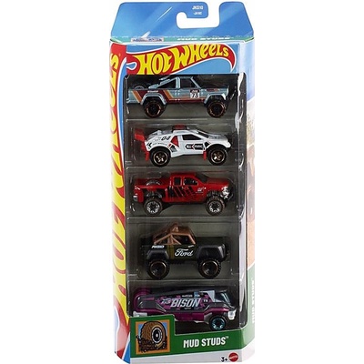 Mattel Hot Wheels Mud Studs 5ks angličáků