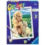 Cre Art painting for children: Dogs 200481 RAVENSBURGER painting by numbers