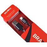 BRAVAS Кабел BRAVAS USB Type A - Type C / 1.5 m / Зареждане до 2A / Сертифициран