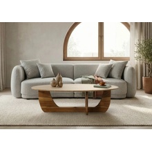 Bighome Organic Collection z indického palisandra pieskovaný lakovaný prírodný 120x60x35