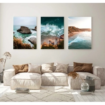 Divio Třídílný obraz na plátně, vzor 20436 Velikost: 90x180 cm
