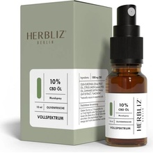 Herbliz CBD sprej Fullspectrum svěží olivový olej 10 % 10 ml