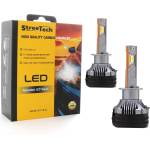 StreeTech Лед крушки - Led система H1 Streetech модел STN1 за фарове - 170 000 Лукса, 65W - Canbus 6000K - 1700% повече светлина (H1STN1)