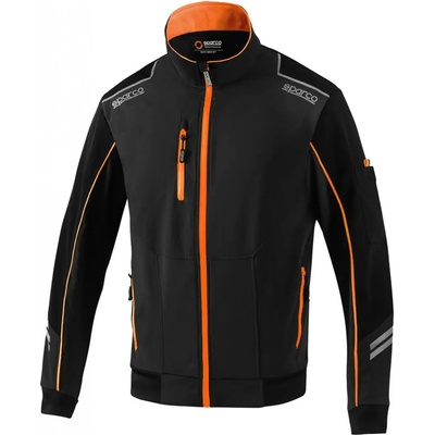 Sparco AUSTIN TECH LIGHT-SHELL softshellová bunda čierna-Oranžová