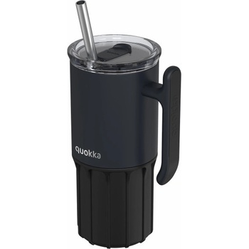 Quokka Nerezový termohrnek s brčkem Umi 720 ml Black
