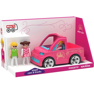 Efko Igráček MultiGO Trio Julie Sport Club set auto + 3 figurky s doplňky