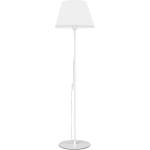 TopMebel Vilo TopMebel E27 метална/плат ПВЦ подова лампа в бял цвят Ø35x152cm