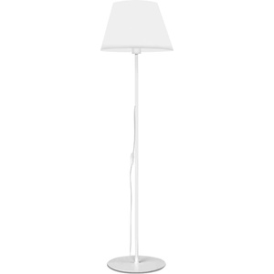 TopMebel Vilo TopMebel E27 метална/плат ПВЦ подова лампа в бял цвят Ø35x152cm