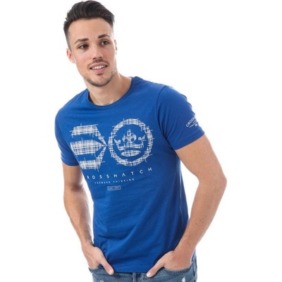 Crosshatch Mens Crozhatch T Shirt Blue