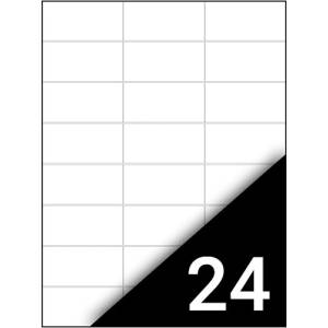 Fortuna Етикет FORTUNA 70x37mm универсален 2400 етикета/кутия 100 листа/кутия 01.01319 (01.01319)