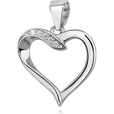 Olivie Strieborný prívesok Srdce so zirkónmi 2213