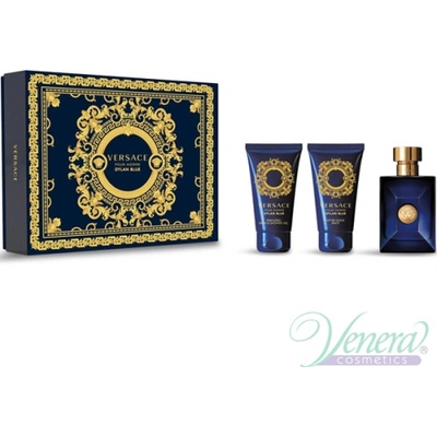 Versace Pour Homme Dylan Blue Комплект (EDT 50ml + ASB 50ml + SG 50ml) за Мъже