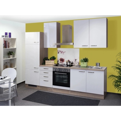 Flex Well Kuchyňa Valero 270 cm/typ 1 chladnička/rúra/varná doska/digestor