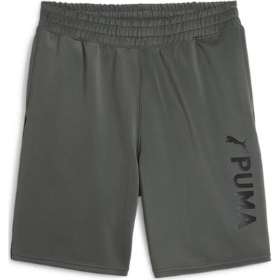 PUMA Шорти с клин Puma FIT 8" Double Knit Graphic Short Зелен Velikost L