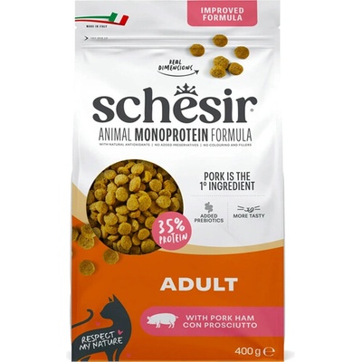 Schesir Cat Adult Animal Monoprotein Formula Čerstvé bravčové mäso 400 g
