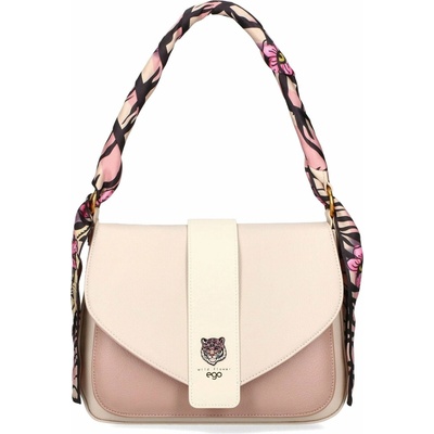 Dámska kožená crossbody kabelka béžová EGO ECS0037WF 020026WL