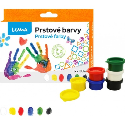 Barvy prstové LUMA 6 barev 30ml – Zboží Dáma