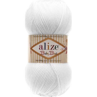 Alize Příze Baby best 55 bílá – Zbozi.Blesk.cz