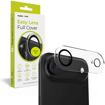 Mobile Origin Предпазна плочка за камерата на iPhone 17 Air - Mobile Origin Easy Lens Tempered Glass Camera Lens Protector (прозрачен) (FRL-LGFC-i17Air-CLR)