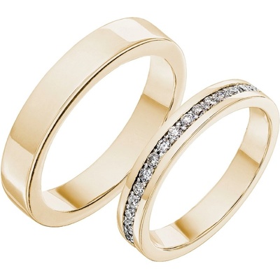 Tiami Snubní prsteny s diamanty Elegance Žluté zlato na míru RWEY23072