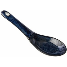 Made in Japan Japonská ramen lyžica INDIGO BLUE 15 cm modrá keramika