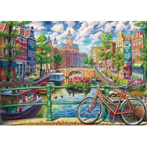 Schmidt Spiele - Puzzle Amsterdam canal magic - 1 000 piese