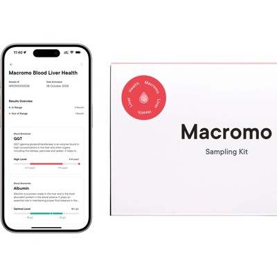 Macromo Krvný test Zdravá pečeň
