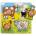 Bigjigs Toys Дървен пъзел с дръжки Bigjigs - Ферма (BJ520)